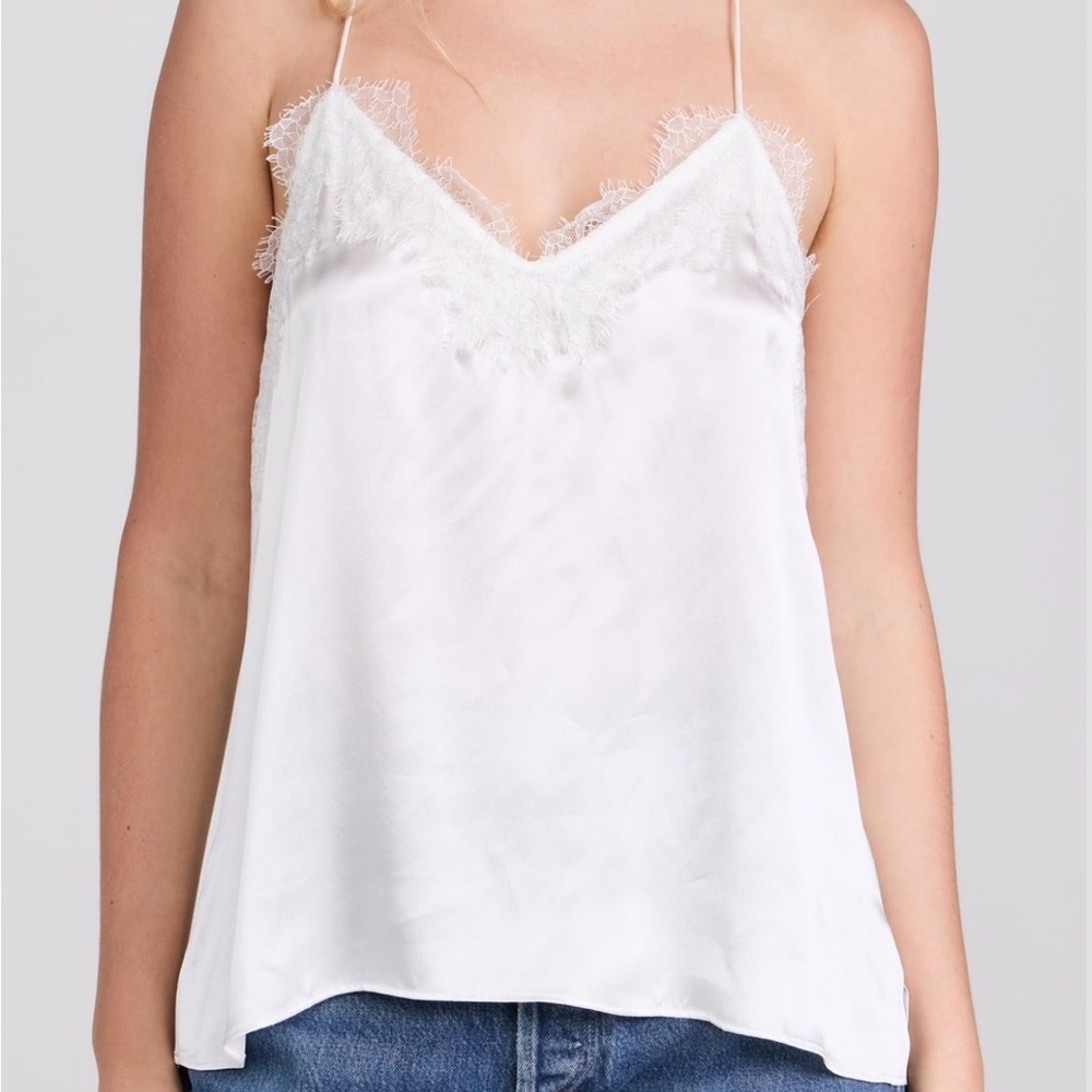Cami NYC Ivory Satin Top
